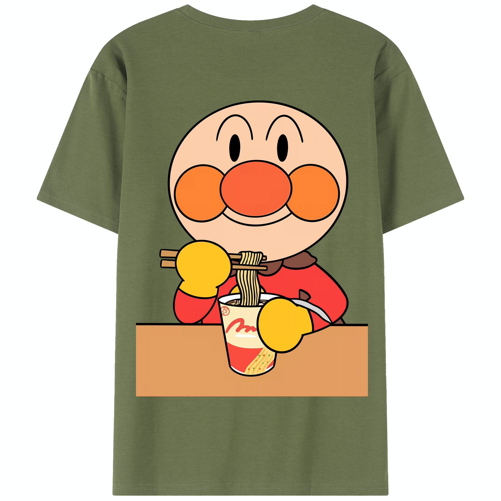 （画像用） アンパンマン Anpanman 綿100％半袖Tシャツ（背面プリント）